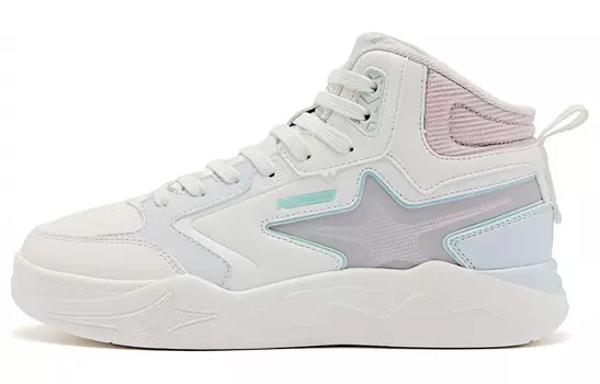 Кеды, скейтборд обувь женская средняя высота зеленый Qiaodan