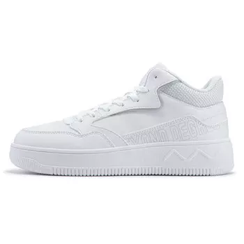 Кеды, скейтборд обувь женская высокая 361 градус белый/фотон серый 361°