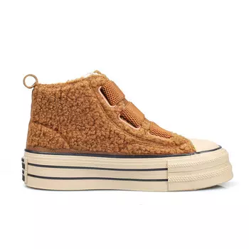 Кеды, скейтборд обувь женская высокая B10Crown, цвет Light Khaki