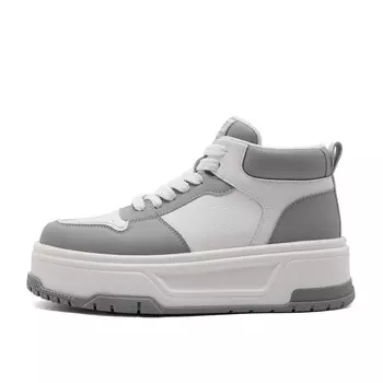 Кеды, скейтборд обувь женская высокая Belle, коричневый