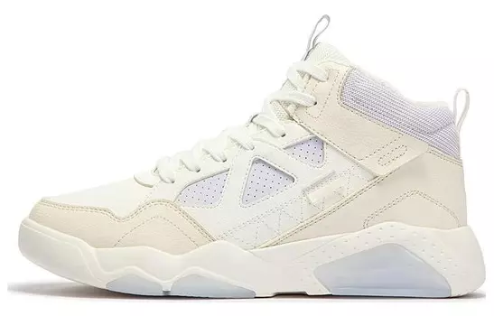 Кеды, скейтборд обувь женская высокая белый серый 361°