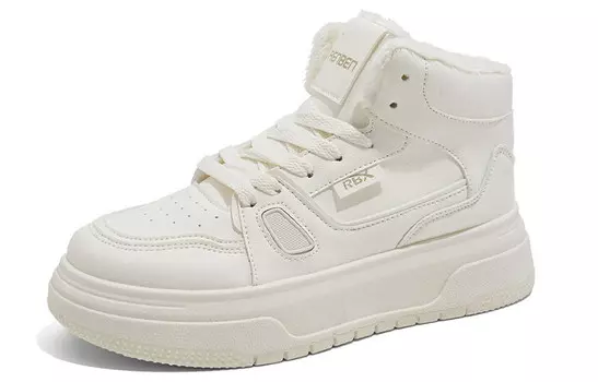 Кеды, скейтборд обувь женская высокая бежевая Renben