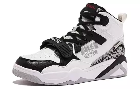 Кеды, скейтборд обувь женская высокая черный/белый Qiaodan