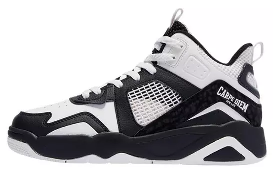 Кеды, скейтборд обувь женская высокая черный/розовый Qiaodan