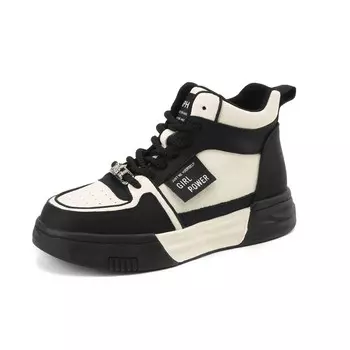 Кеды, скейтборд обувь женская высокая Daphne, бежевый