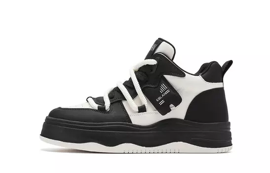 Кеды, скейтборд обувь женская высокая Eblan, черный