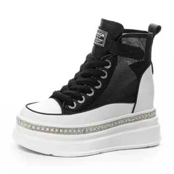 Кеды, скейтборд обувь женская высокая Nrdrofficial, белый