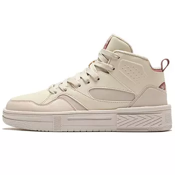 Кеды, скейтборд обувь женская высокая яичная скорлупа серый / пудрово-серый Erke