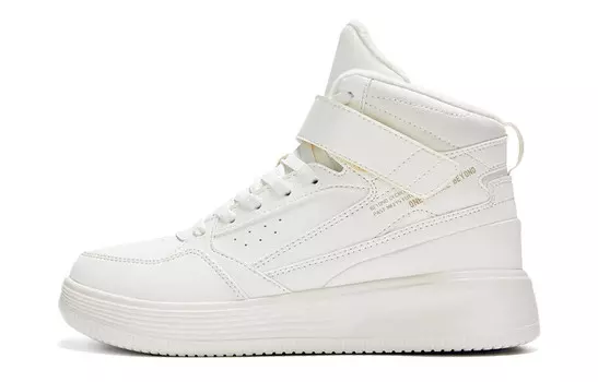 Кеды, скейтборд обувь женская высокая с белым верхом 361°