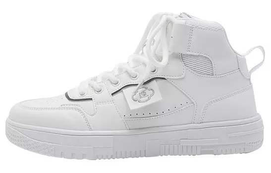 Кеды, скейтборд обувь женская высокая Semir, белый/красный