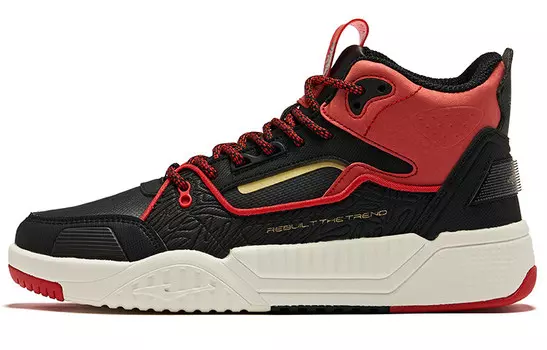 Кеды, скейтборд обувь женская высокая Shohei University красный Erke