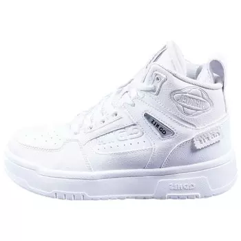 Кеды, скейтборд обувь женские высокие белый Qiaodan