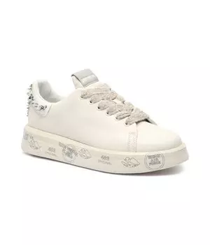 Кеды спортивные Premiata кожаные, бежевый