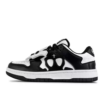 Кеды, SUPER DRAG Скейтборд обувь унисекс низкий верх черный/белый Luzaot