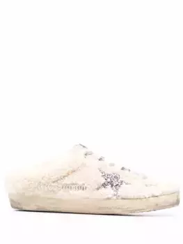 Кеды Super-Star Sabot из овчины GOLDEN GOOSE, белый