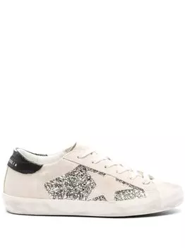 Кеды Superstar со вставками Golden Goose, бежевый