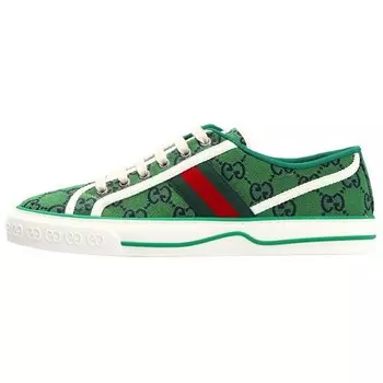 Кеды теннисные Gucci 1977 женские, зеленый