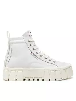 Кеды Tommy Jeans Tjw Vulc Flatform Mc Mix Media, экрю