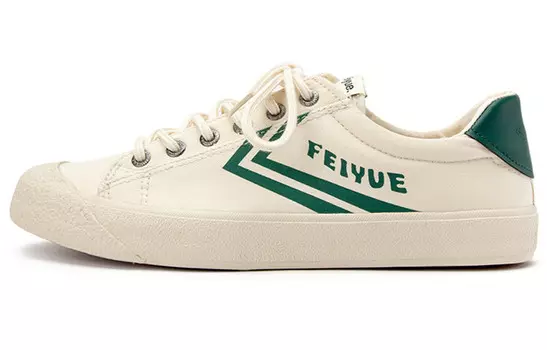 Кеды унисекс низкие бежевые Feiyue