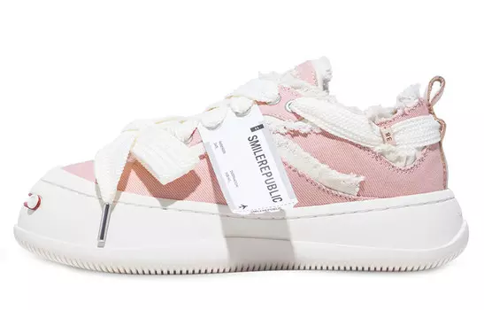 Кеды унисекс низкие розовые Smilerepublic