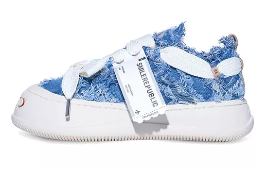 Кеды унисекс низкие синие Smilerepublic