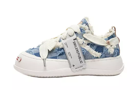 Кеды унисекс низкие синие Smilerepublic