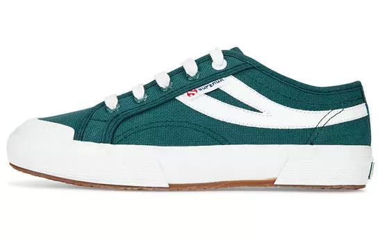 Кеды унисекс низкие темно-зеленые Superga