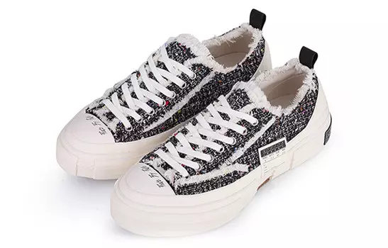 Кеды унисекс с низким верхом белого/черного цвета Xvessel