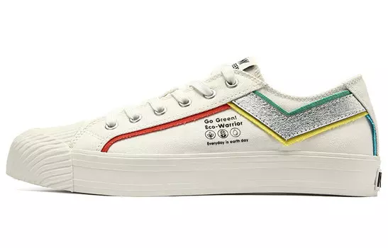 Кеды унисекс с низким верхом белого цвета Pony