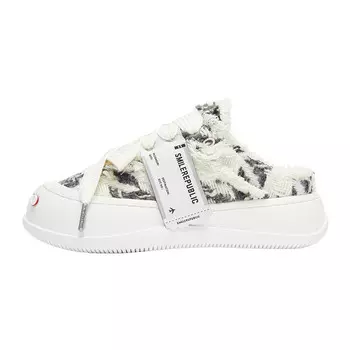 Кеды унисекс с низким верхом белого цвета Smilerepublic