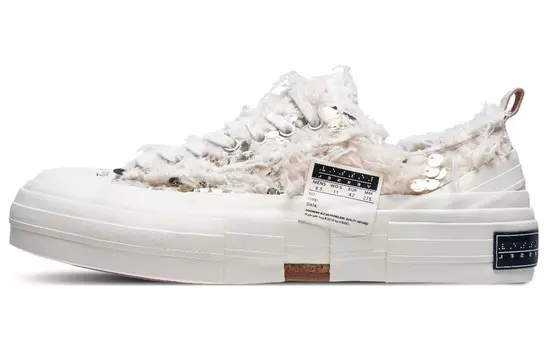 Кеды унисекс с низким верхом белого цвета Xvessel