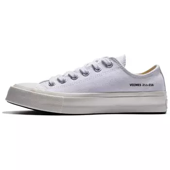Кеды унисекс с низким верхом белого цвета Veemes
