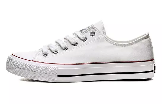 Кеды унисекс с низким верхом белого цвета Warrior