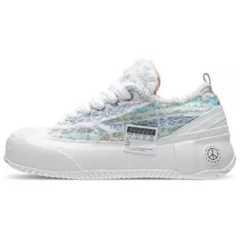 Кеды унисекс с низким верхом белого/королевского синего цвета Xvessel