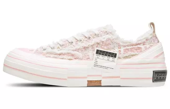 Кеды унисекс с низким верхом белые/пудровые Xvessel