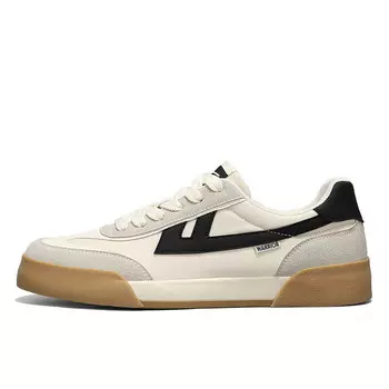 Кеды унисекс с низким верхом бежевый/серый/черный Warrior