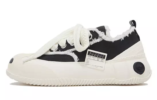 Кеды унисекс с низким верхом черного/белого цвета Xvessel