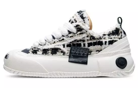 Кеды унисекс с низким верхом черного/белого цвета Xvessel