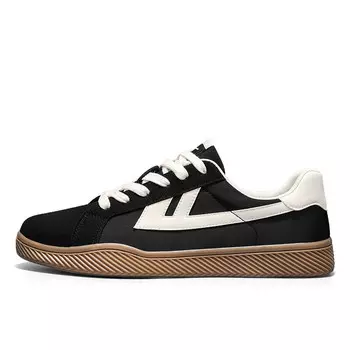 Кеды унисекс с низким верхом черного/бежевого цвета Warrior