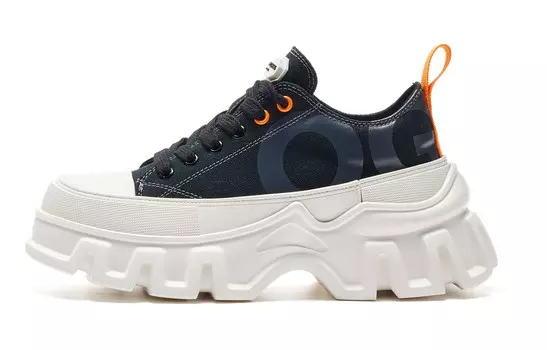 Кеды унисекс с низким верхом черного цвета Ogr