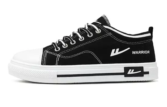 Кеды унисекс с низким верхом черного цвета Warrior