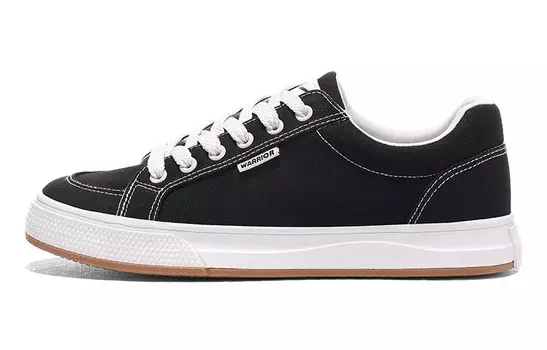 Кеды унисекс с низким верхом черного цвета Warrior