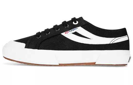 Кеды унисекс с низким верхом черного цвета Superga