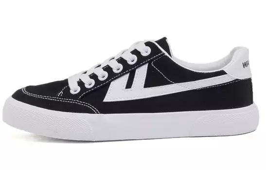 Кеды унисекс с низким верхом черного цвета Warrior