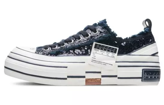 Кеды унисекс с низким верхом черного цвета Xvessel