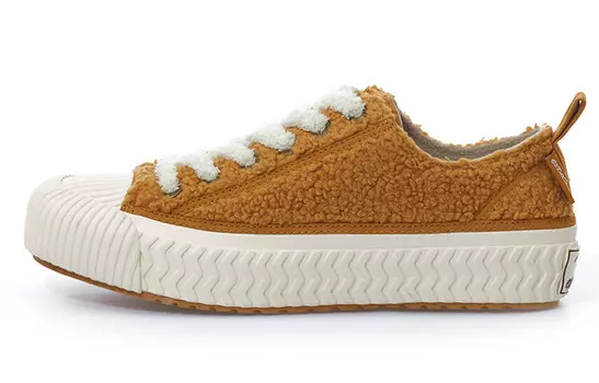 Кеды унисекс с низким верхом коричневого/белого цвета Excelsior