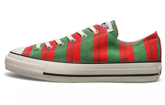 Кеды унисекс с низким верхом красного/зеленого/белого цвета Converse