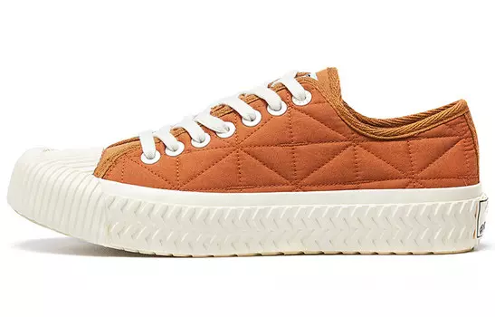 Кеды унисекс с низким верхом янтарно-коричневые Excelsior