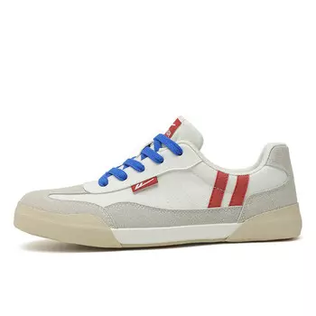 Кеды унисекс с низким верхом серые/красные Warrior