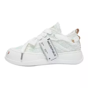 Кеды унисекс с низким верхом светло-голубого цвета Smilerepublic